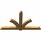 Ekena Millwork Redmond Rough Sawn Timber Gable Bracket, Western Red Cedar, 84"W x 49"H x 4"D x 6"F, 14/12 Pitch GBW084X49X0406RED00RWR - alternate 5
